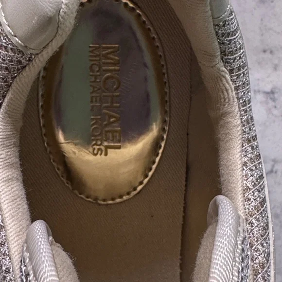 Michael Kors Women's Extreme Georgie Trainer Sneakers Glitter SZ 5 Sale 🔥🔥🔥 - Picture 10 of 11